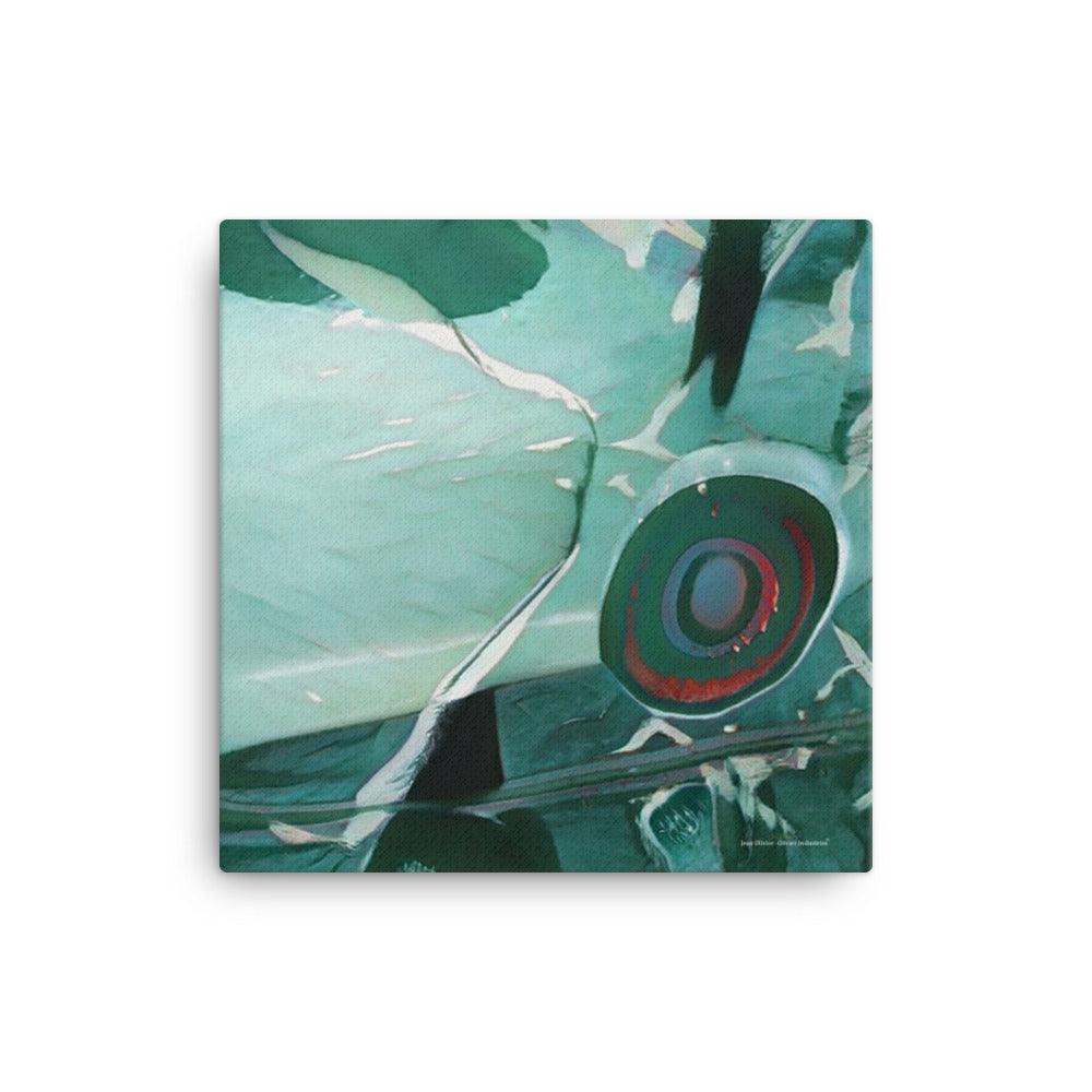 Olivier Industries - blue whale art print on canvas - Olivier Industries ® Art & Apparel