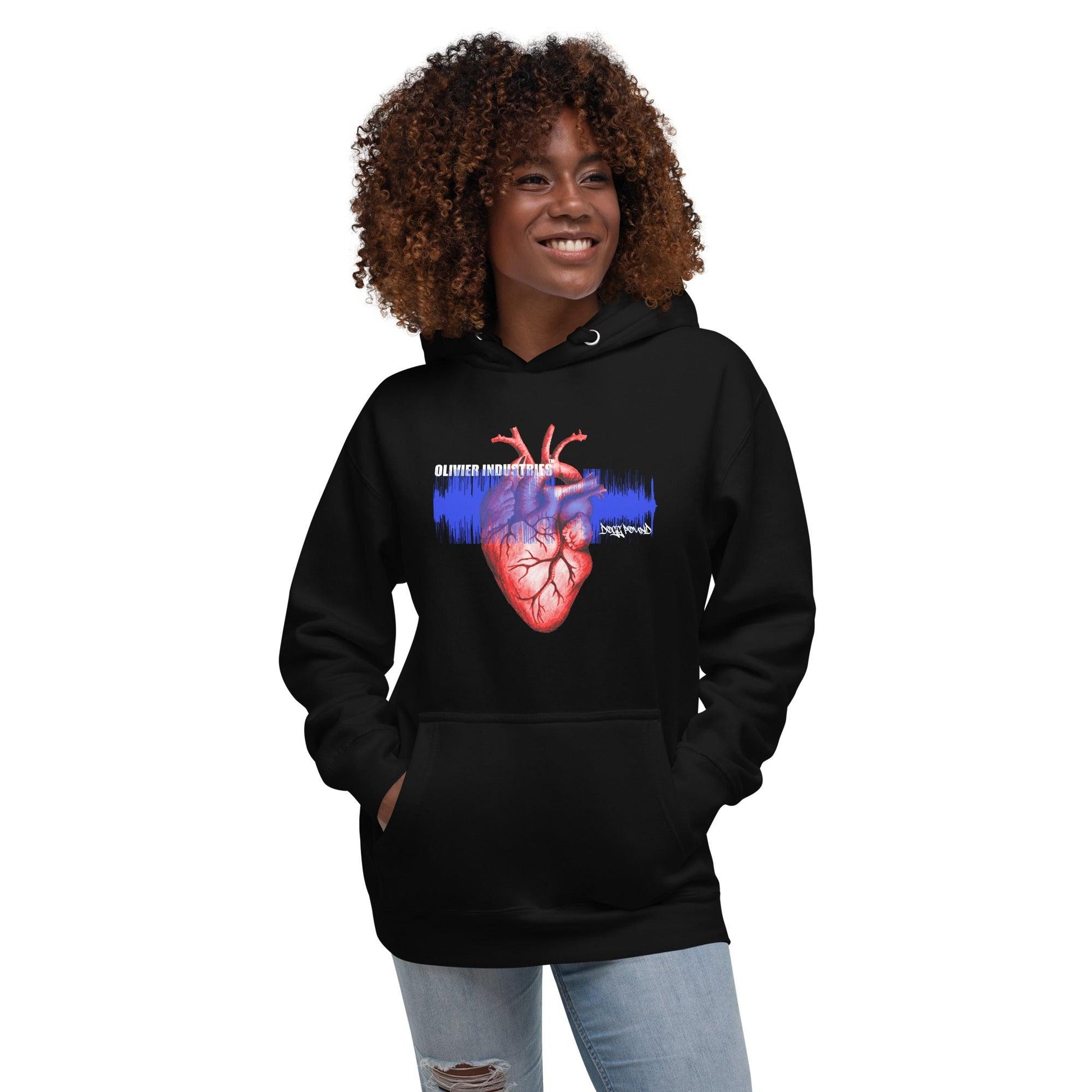 Olivier Industries TM Worldwide Deathrowrecords NFT - Dogg Pound Wavesound unisex Hoodie - Olivier Industries ® Art & Apparel