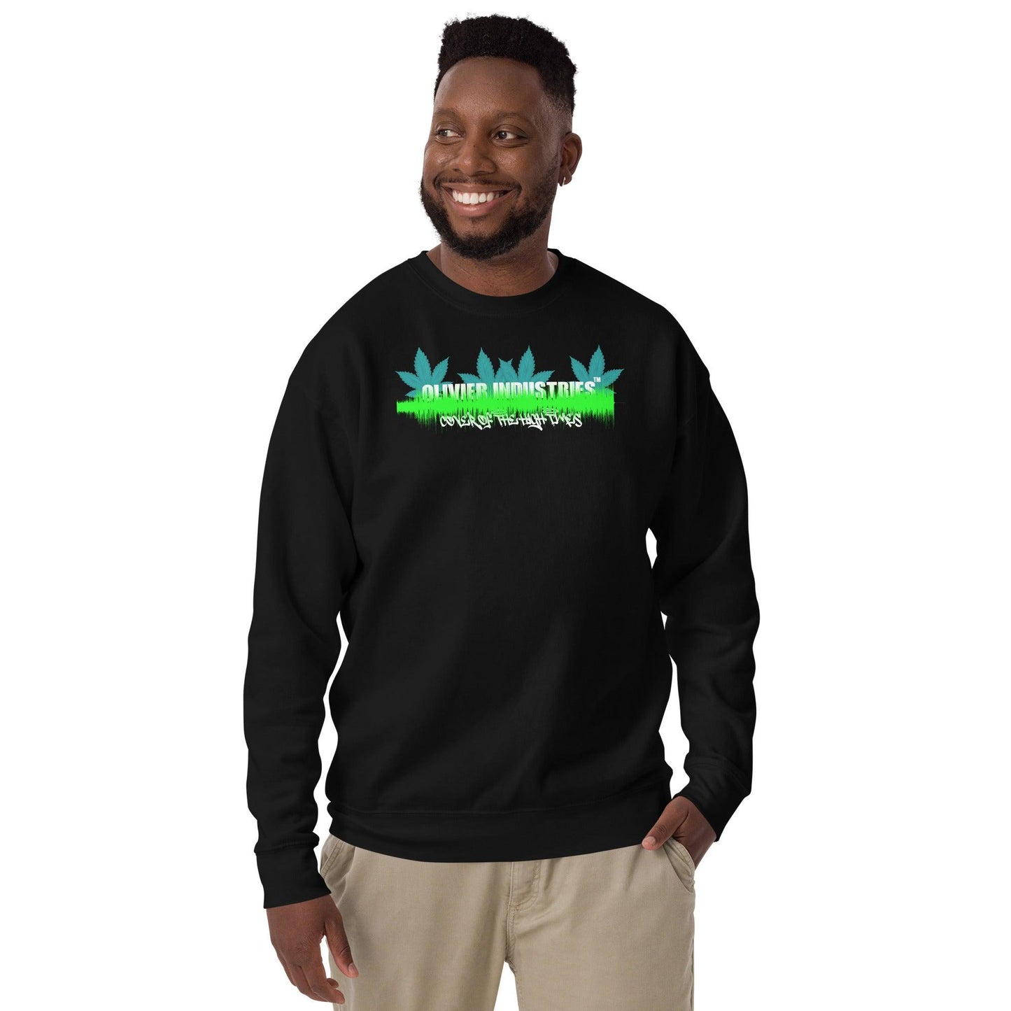 Olivier Industries TM Worldwide DeathrowrecordNFT - B Real Cover of the High Times wavesound unisex Sweatshirt - Olivier Industries ® Art & Apparel