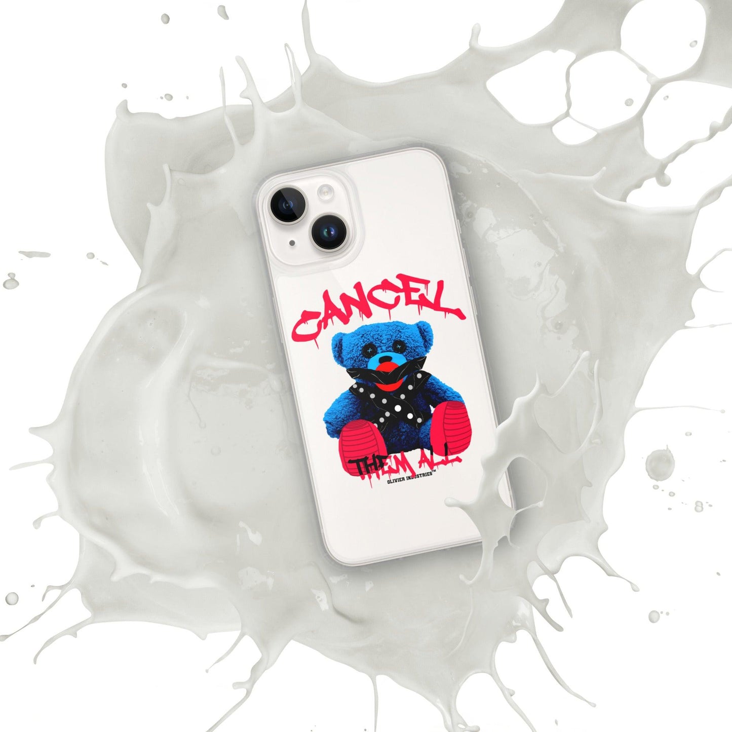 Olivier Industries ®Worldwide- Cancel Them All Bondage Bear iPhone-Hülle - Olivier Industries ® Art & Apparel