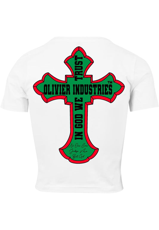 Olivier Industries TM Ladies Crop Top No one can judge me but God - Olivier Industries ® Art & Apparel