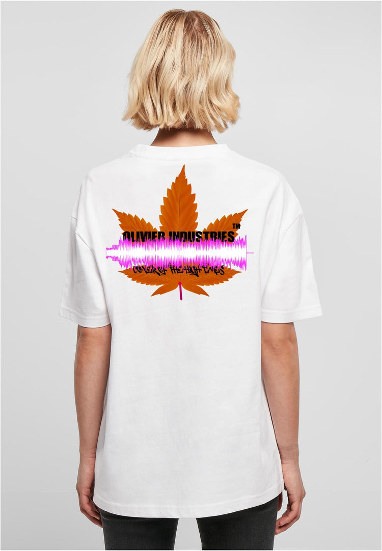 Olivier Industries ® Oversized- B Real Cover of the high times wavesound - Ladies Boyfriend Tee - Olivier Industries ® Art & Apparel