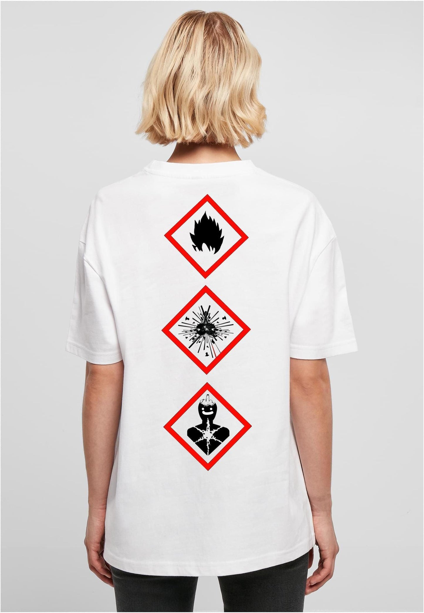 Olivier Industries ® Oversized- Signs- Ladies Boyfriend Tee - Olivier Industries ® Art & Apparel