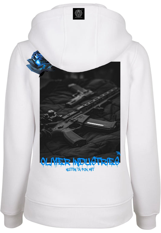 Olivier Industries ®Weapon blue Rose - woman heavy hoodie - Olivier Industries ® Art & Apparel