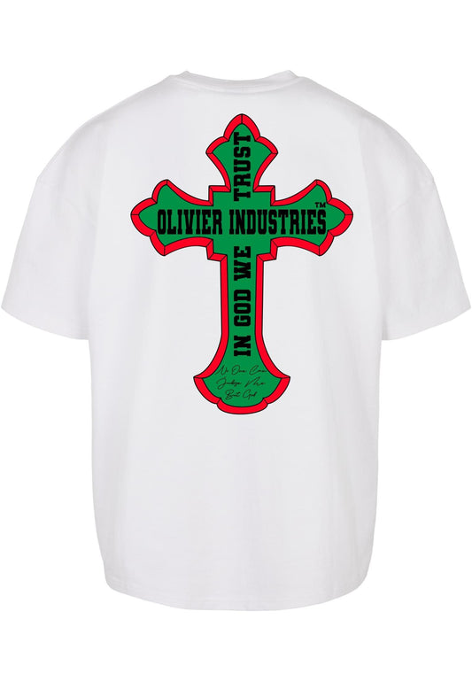 Olivier Industries ® Cross Ultra heavy Oversized Box Tee - Olivier Industries ® Art & Apparel