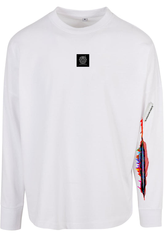 Olivier Industries ® Bleeding Art cut on sleeves men Longsleeve - Olivier Industries ® Art & Apparel