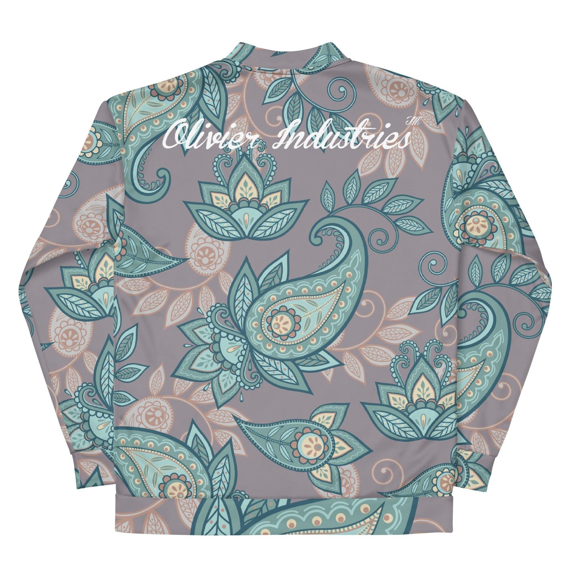 Olivier Industries TM Worldwide - Paisley handmade unisex leightweigth Bomberjacket - Olivier Industries ® Art & Apparel
