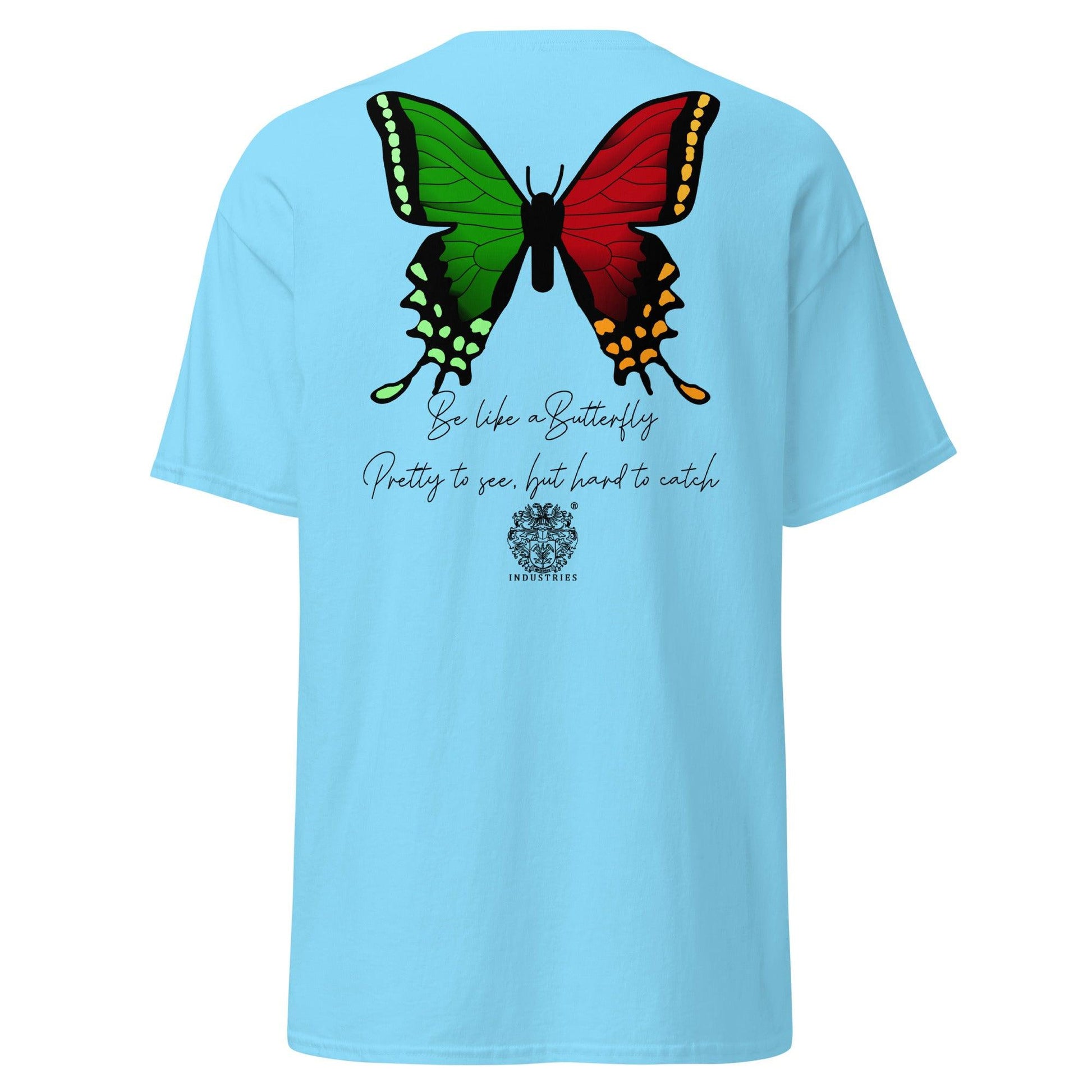 Olivier Industries TM Worldwide - Butterfly red-green classic fit tee - Olivier Industries ® Art & Apparel