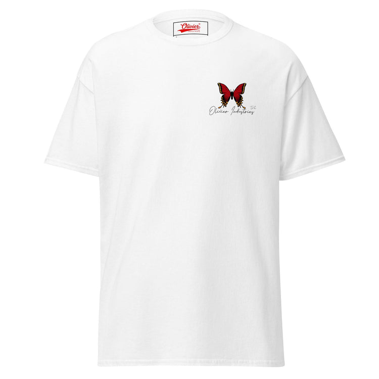 Olivier Industries TM Worldwide Butterfly Red classic fit Tee - Olivier Industries ® Art & Apparel