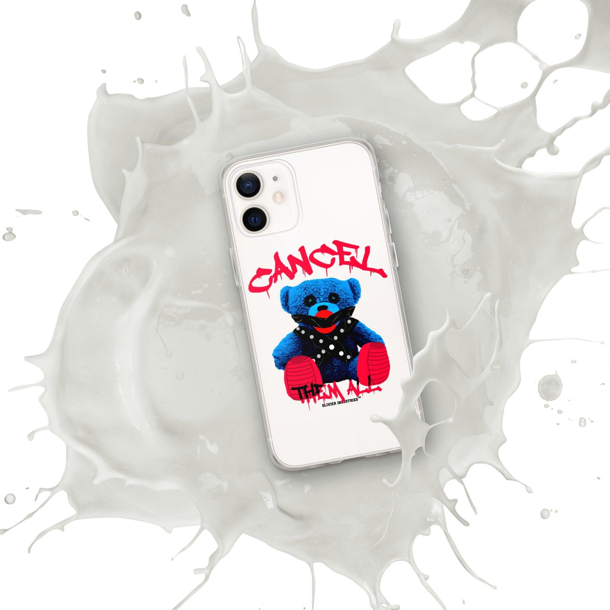 Olivier Industries ®Worldwide- Cancel Them All Bondage Bear iPhone-Hülle - Olivier Industries ® Art & Apparel