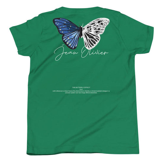 Olivier Industries ® "The Butterfly Effect" handmade drawn butterfly short sleeve kids t-shirt - Olivier Industries