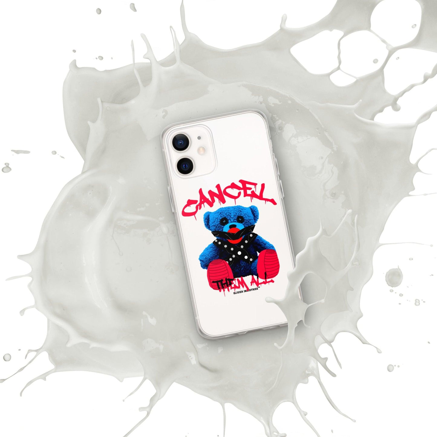 Olivier Industries ®Worldwide- Cancel Them All Bondage Bear iPhone-Hülle - Olivier Industries ® Art & Apparel