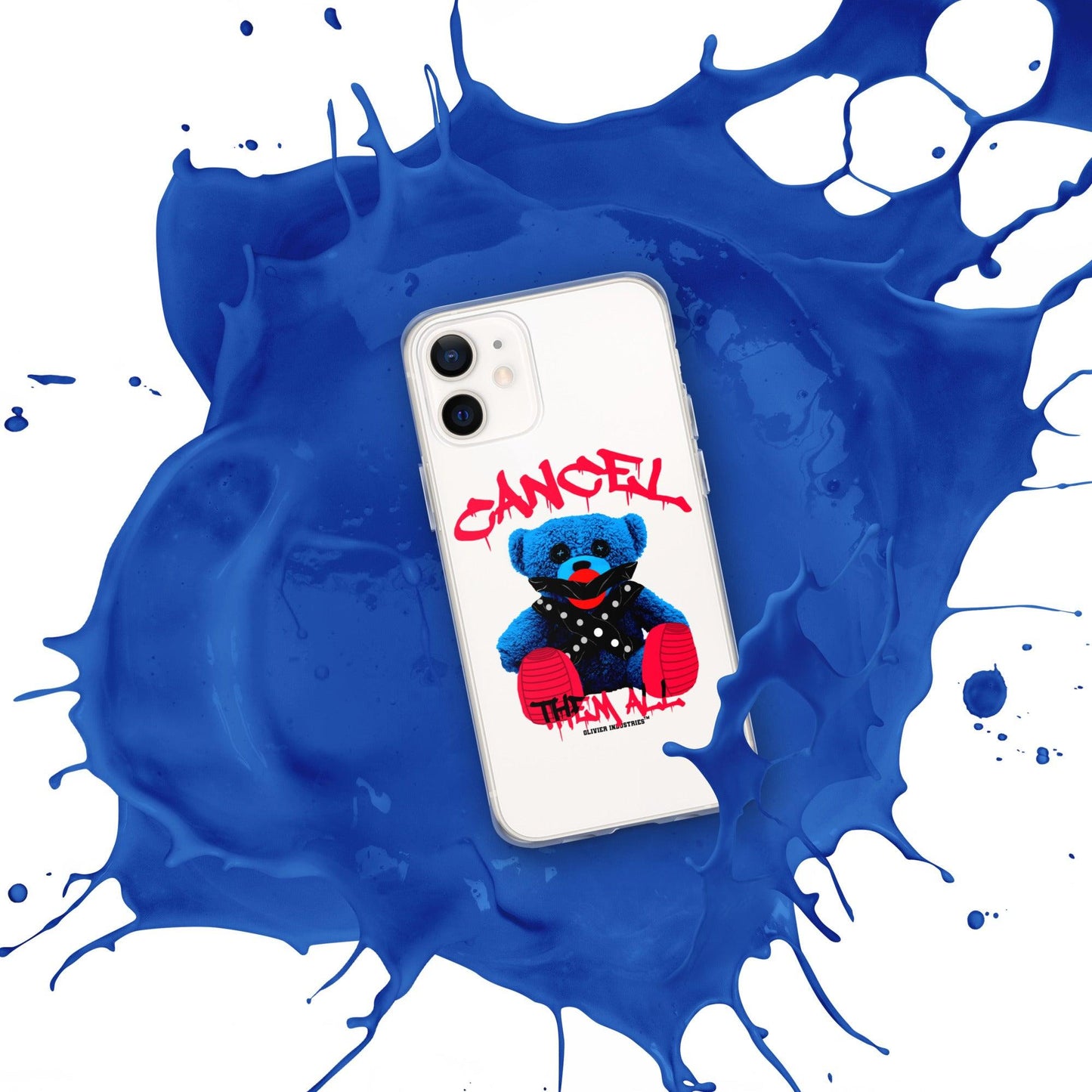 Olivier Industries ®Worldwide- Cancel Them All Bondage Bear iPhone-Hülle - Olivier Industries ® Art & Apparel
