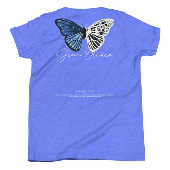 Olivier Industries ® "The Butterfly Effect" handmade drawn butterfly short sleeve kids t-shirt - Olivier Industries