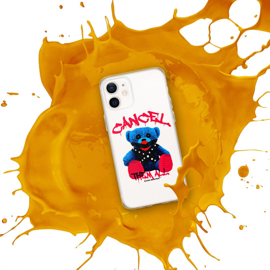 Olivier Industries ®Worldwide- Cancel Them All Bondage Bear iPhone-Hülle - Olivier Industries ® Art & Apparel