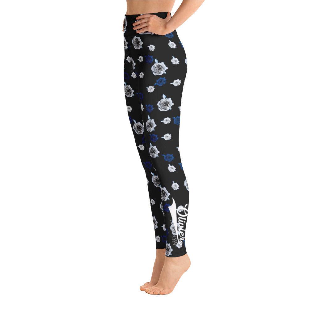 Olivier Industries ® handmade abstract Flower Yoga-Leggings - Olivier Industries ® Art & Apparel