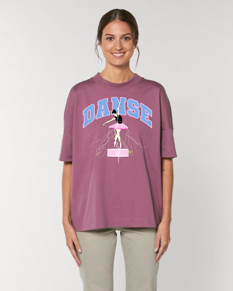 Olivier Industries ® Danse - Ballerina organic cotton oversize Tee - Olivier Industries ® Art & Apparel