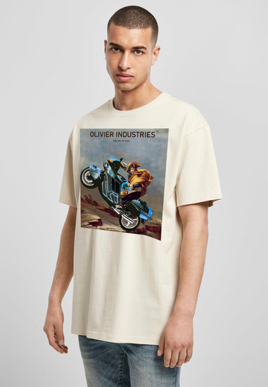 Olivier Industries ® Napoleon Bonaparte ride on the edge unisex oversized tee - Olivier Industries ® Art & Apparel