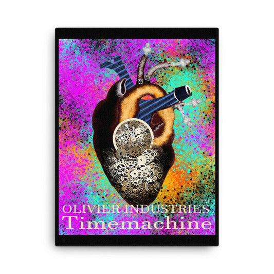Olivier Industries ® Canvas Print of handmade anatomical heart time machine - Olivier Industries ® Art & Apparel