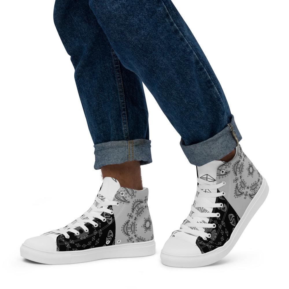 Olivier Industries ® Paisley handmade High Tops - Olivier Industries ® Art & Apparel