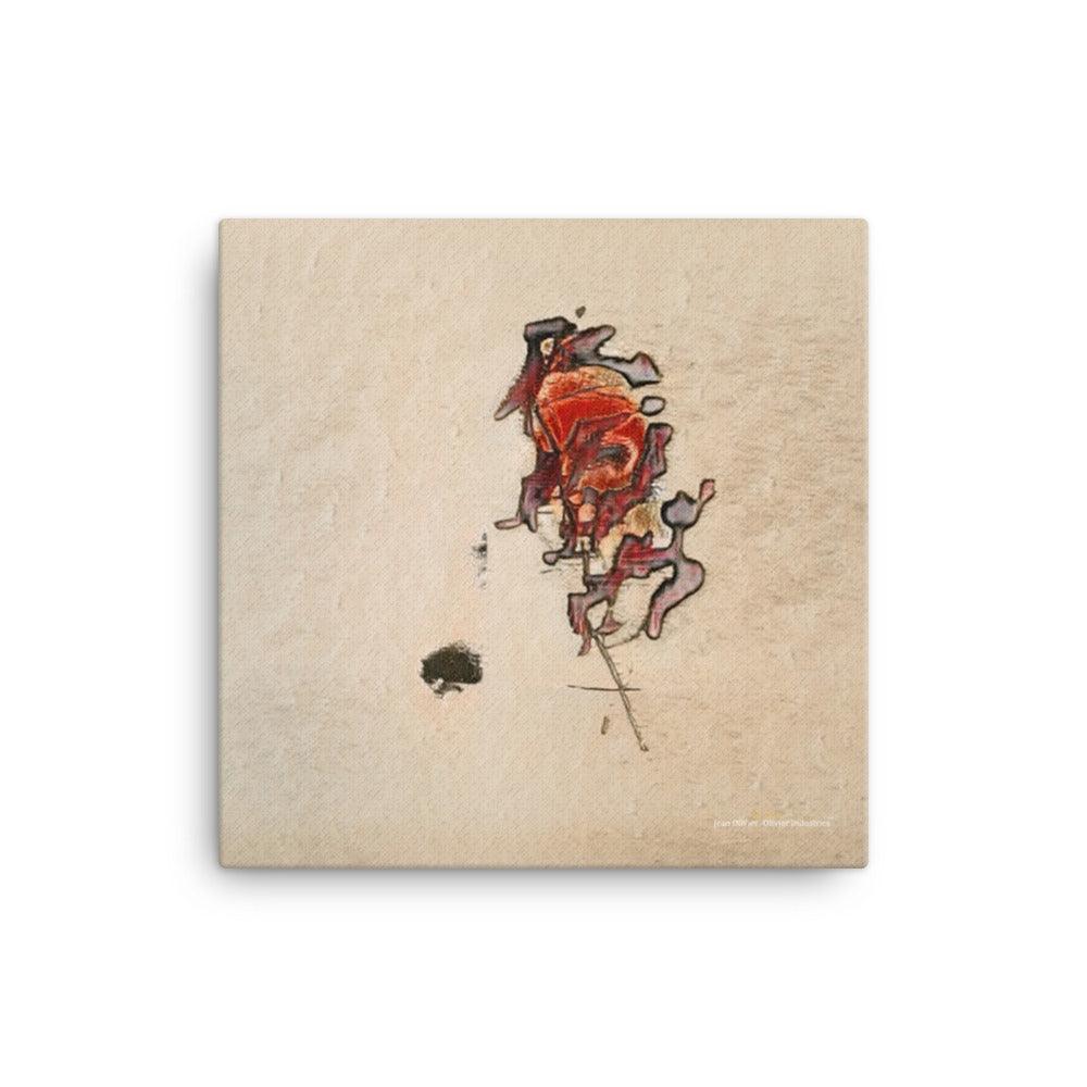 Olivier Industries - Sad Woman - Art Print On Canvas - Olivier Industries ® Art & Apparel