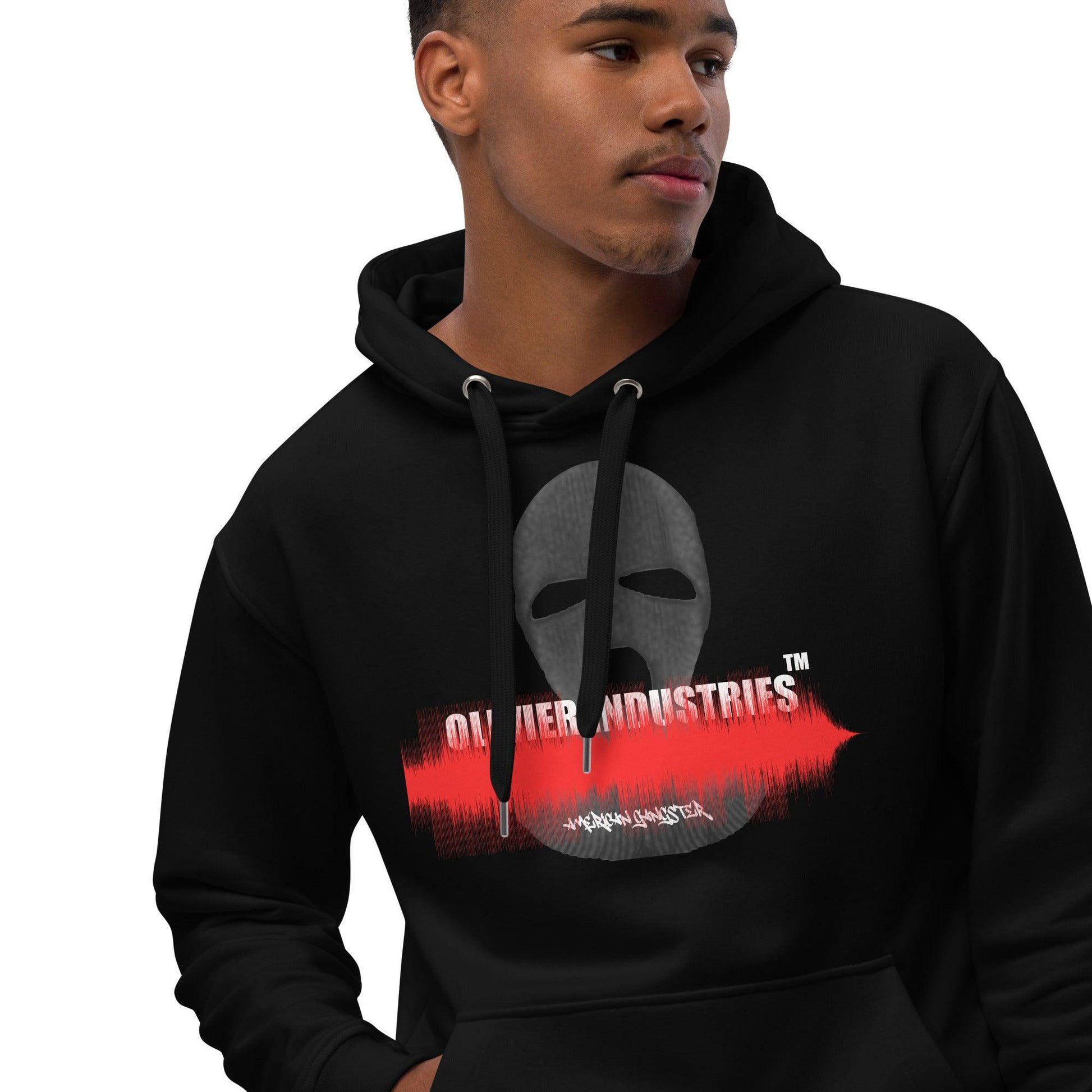 Olivier Industries TM Worldwide Deathrowrecords NFT- American Gangster wavesound unisex eco Hoodie - Olivier Industries ® Art & Apparel