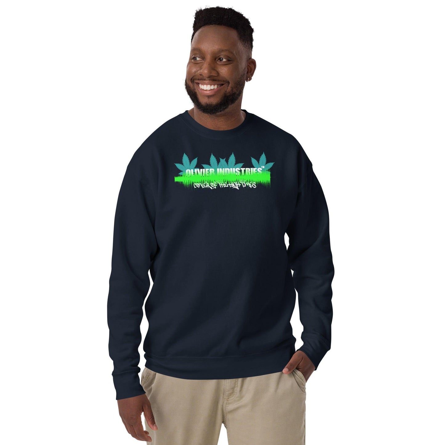 Olivier Industries TM Worldwide DeathrowrecordNFT - B Real Cover of the High Times wavesound unisex Sweatshirt - Olivier Industries ® Art & Apparel