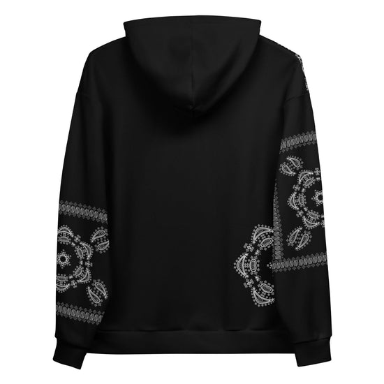 Olivier Industries ® Paisley handmade crafted unisex Hoodie - Olivier Industries ® Art & Apparel