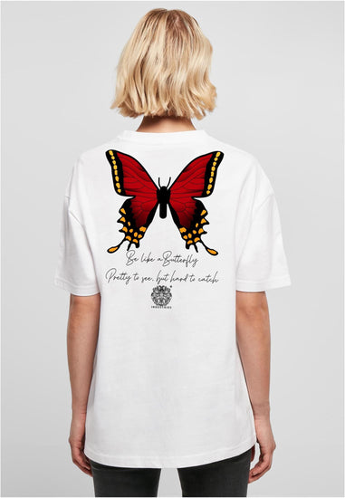 Olivier Industries ® Double side printed Butterfly Ladies Boyfriend Tee - Olivier Industries ® Art & Apparel