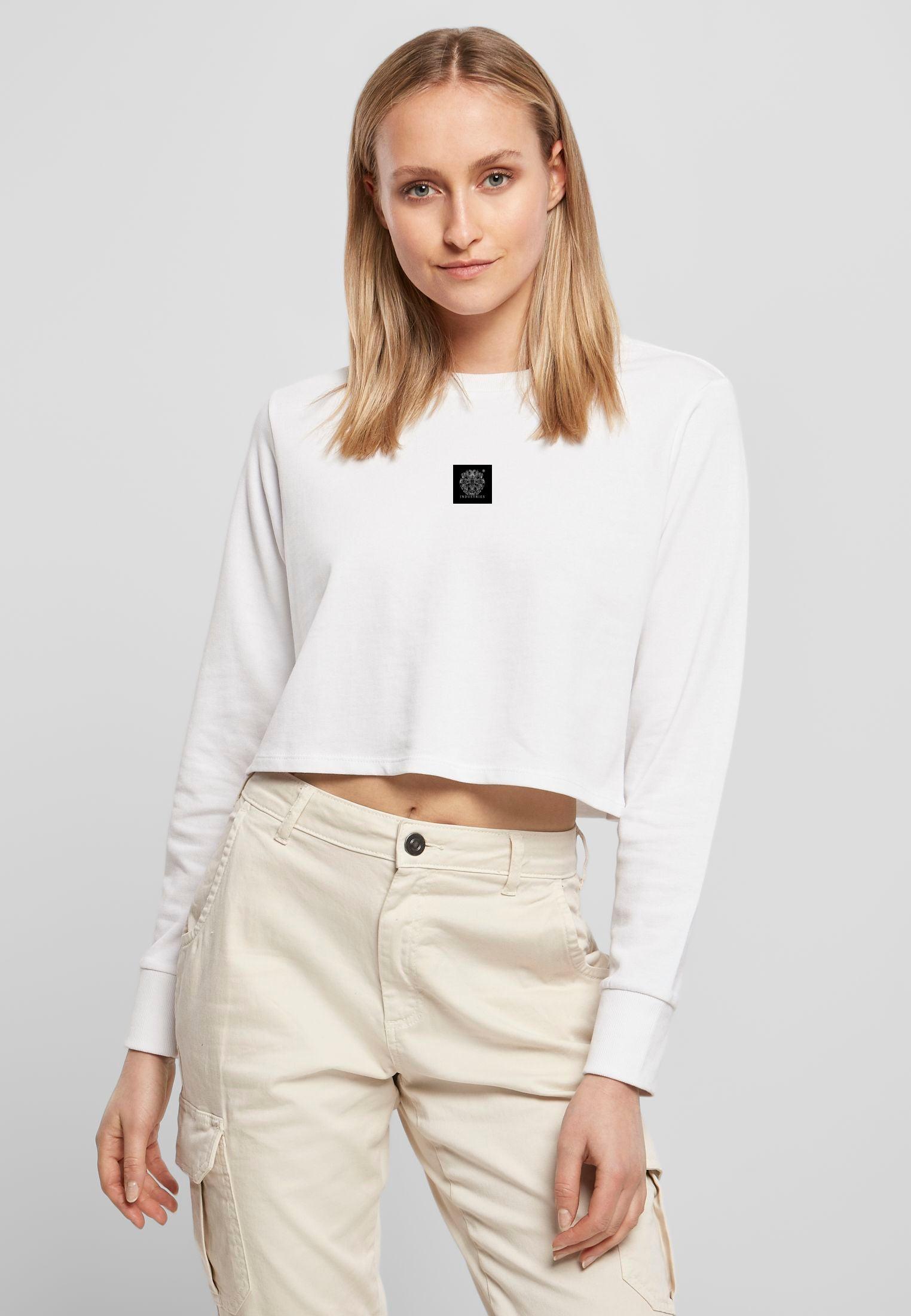 Olivier Industries ® Be like a Butterfly- Woman Longsleeve Crewneck Crop - Olivier Industries ® Art & Apparel
