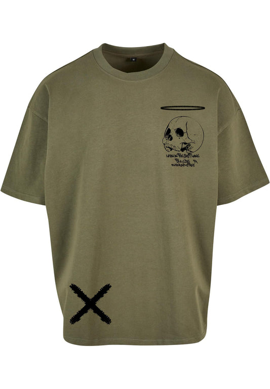Olivier Industries ® livin in the fast lane olive Oversized Box Tee - Olivier Industries ® Art & Apparel