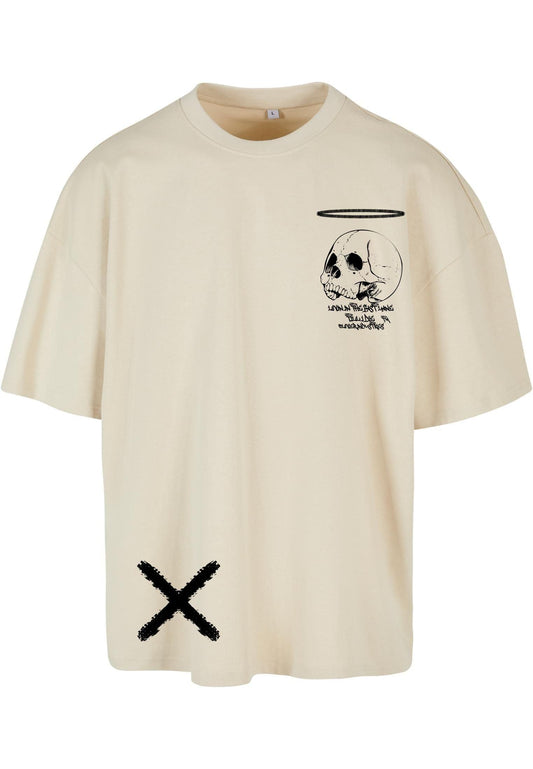 Olivier Industries ® livin in the fast lane sand Oversized Box Tee - Olivier Industries ® Art & Apparel