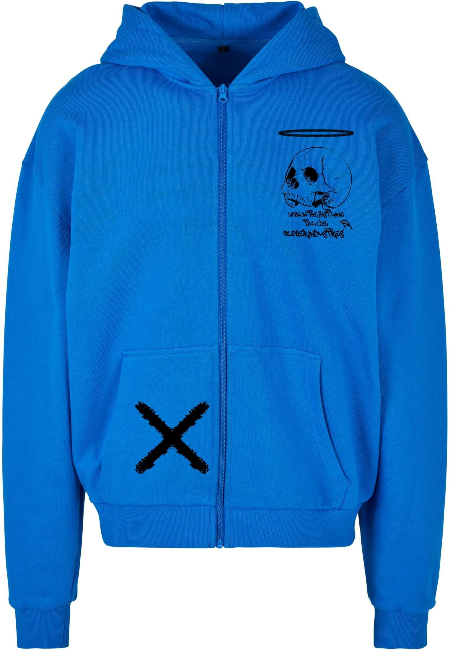 Olivier Industries ® Livin the fast lane skull Ultra Heavy Oversized Zip Hoodie - Olivier Industries ® Art & Apparel