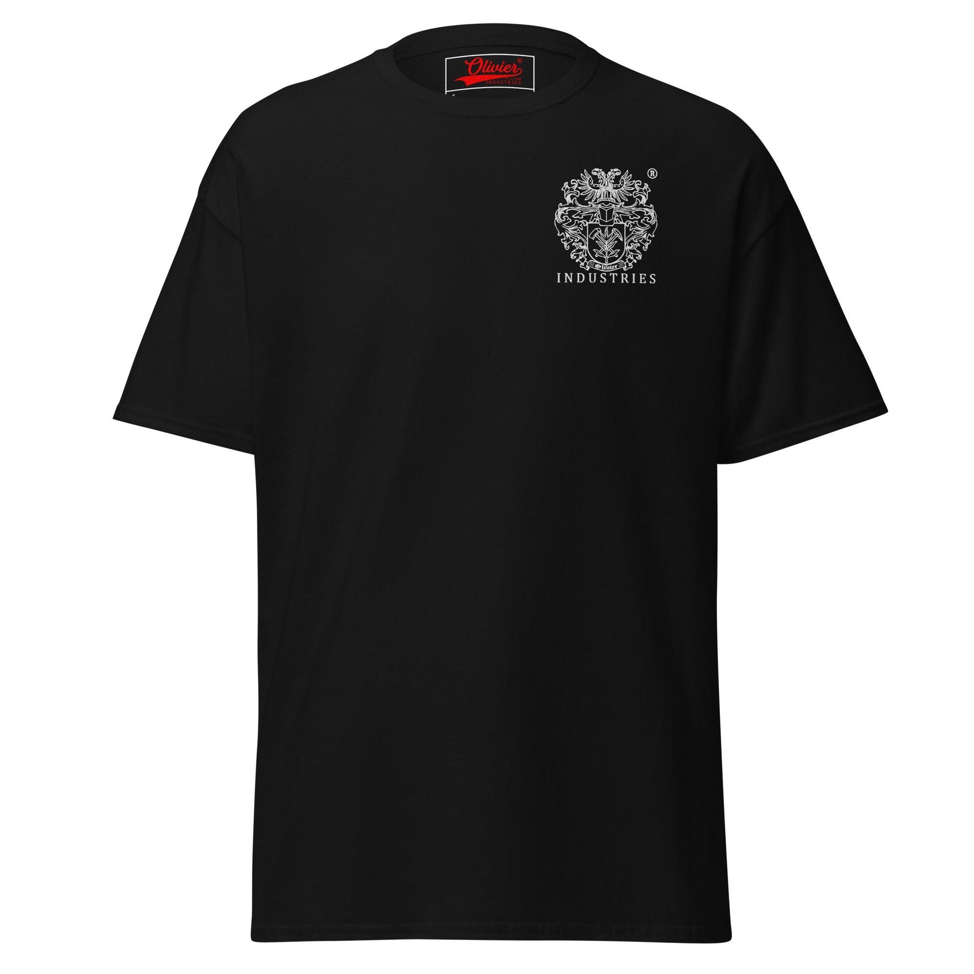 Olivier Industries TM Worldwide - Embr + Print - Fly High Basketball sneaker classic fit tee dif. Colors - Olivier Industries ® Art & Apparel