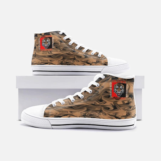 Olivier Industries " Tiger " Unisex High Top Canvas Shoes - Olivier Industries