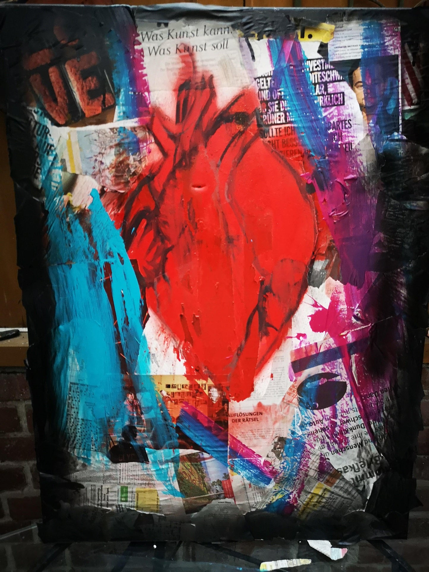Jan Olivier's love is a sweet Bullet Art on canvas - Olivier Industries ® Art & Apparel