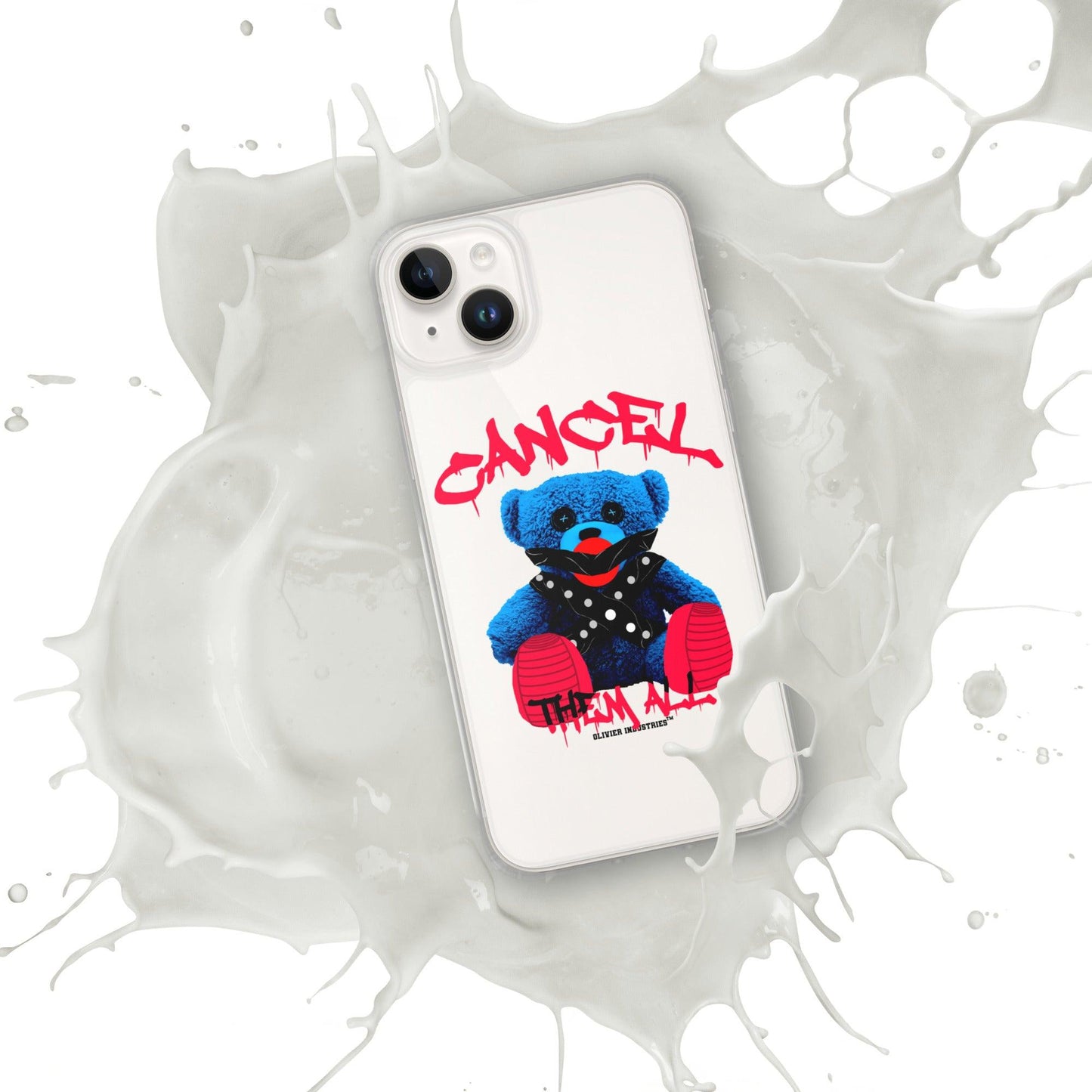 Olivier Industries ®Worldwide- Cancel Them All Bondage Bear iPhone-Hülle - Olivier Industries ® Art & Apparel