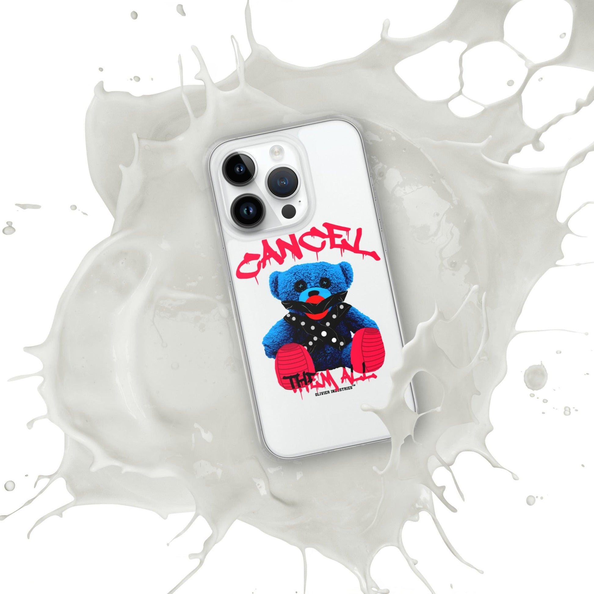 Olivier Industries ®Worldwide- Cancel Them All Bondage Bear iPhone-Hülle - Olivier Industries ® Art & Apparel