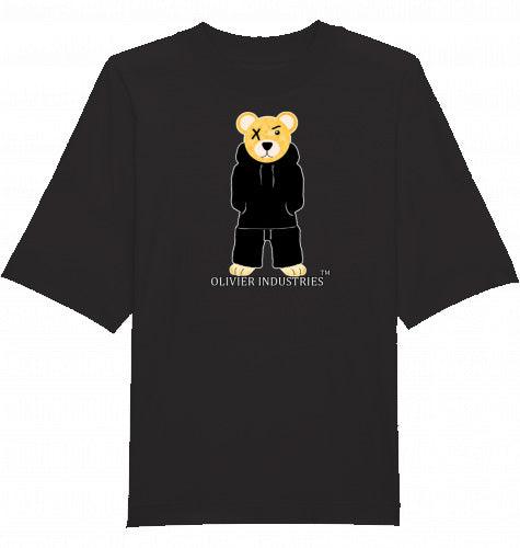 Olivier Industries ® Gangster - Bear organic cotton unisex oversized T-shirt - Olivier Industries