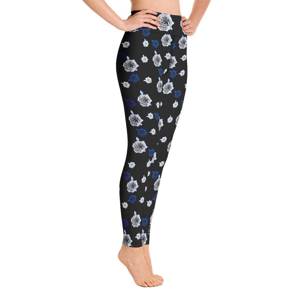 Olivier Industries ® handmade abstract Flower Yoga-Leggings - Olivier Industries ® Art & Apparel