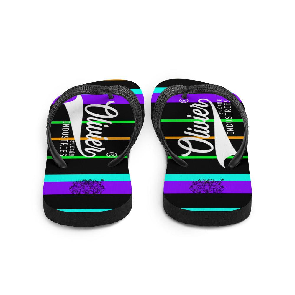 Olivier Industries ® color Hip Hop Oldschool Japanese Logo Flip-Flops - Olivier Industries