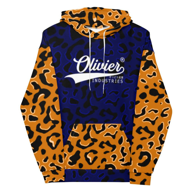 Olivier Industries ® drawn Leopard pattern on Unisex Hoodie - Olivier Industries