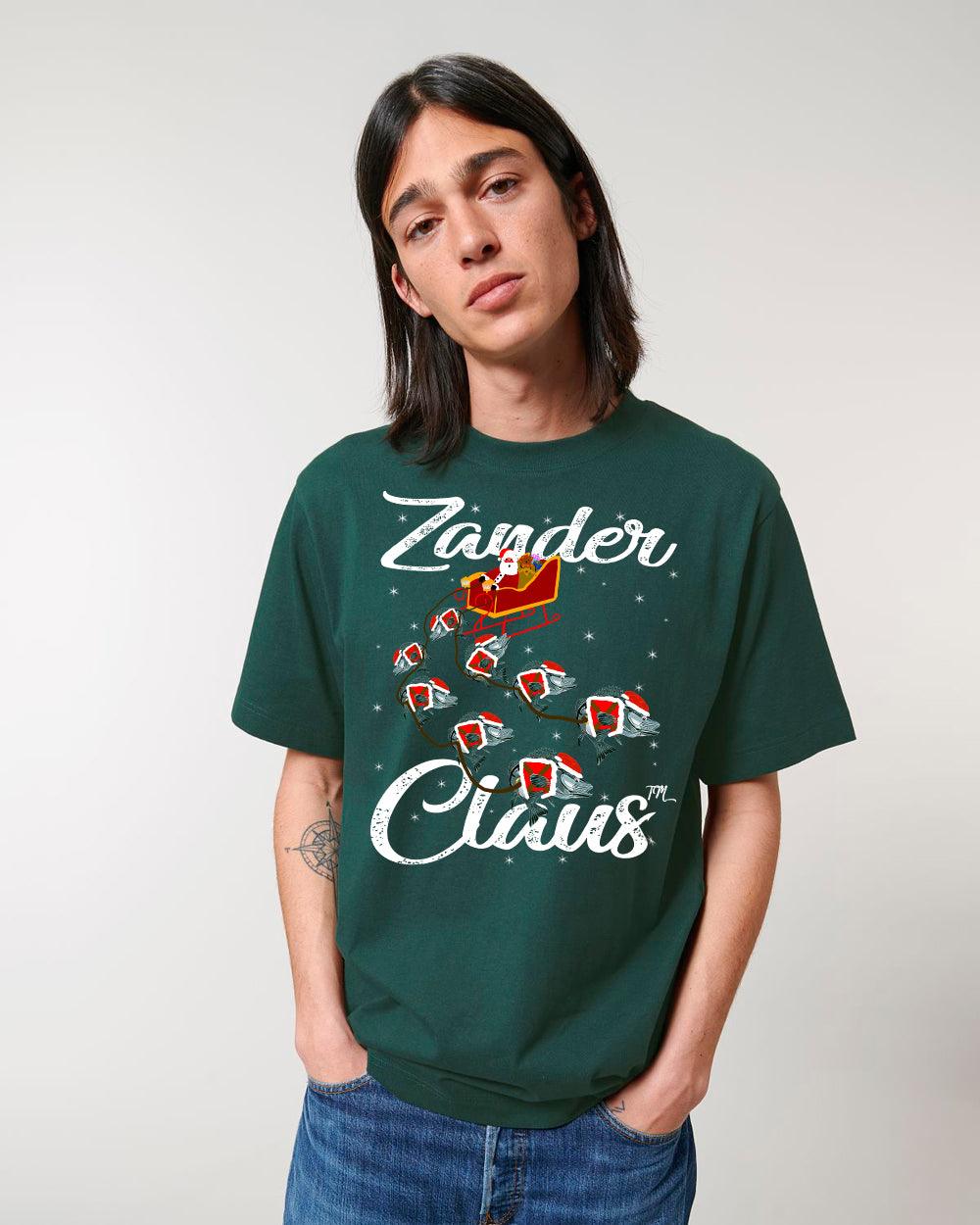 Zander Claus ® das Original Zander Claus Reindeer unisex organic Heavy Tee - Olivier Industries ® Art & Apparel