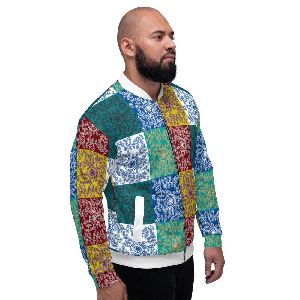 Olivier Industries ® Paisleymuster handmade Unisex Bomberjacke - Olivier Industries ® Art & Apparel