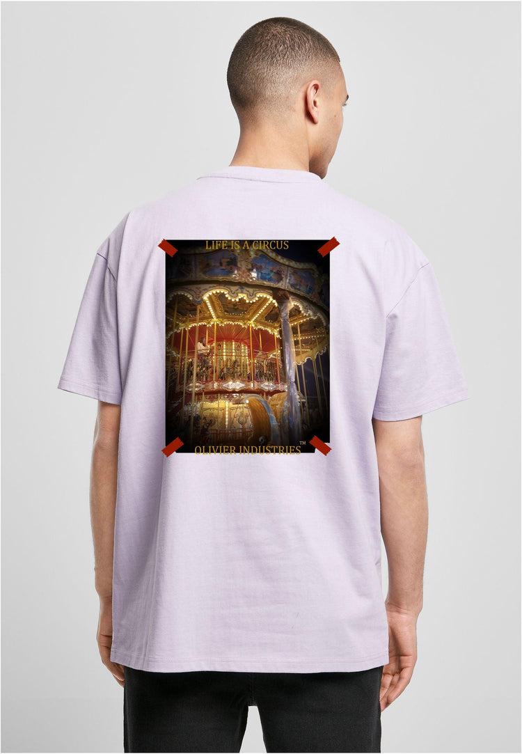 Olivier Industries ® Life is a circus carousel oversized unisex T-shirt - Olivier Industries ® Art & Apparel