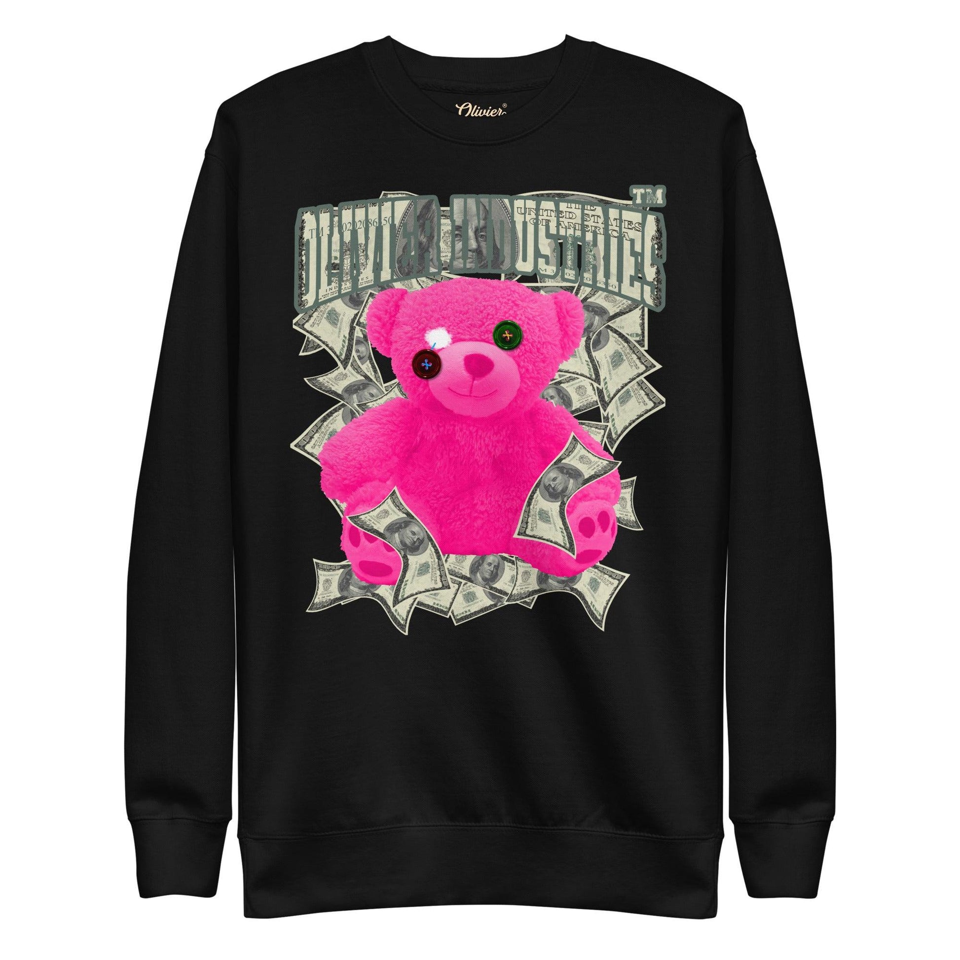 Olivier Industries TM Worldwide Pink Bear Dollar Unisex-Premium-Pullover - Olivier Industries ® Art & Apparel