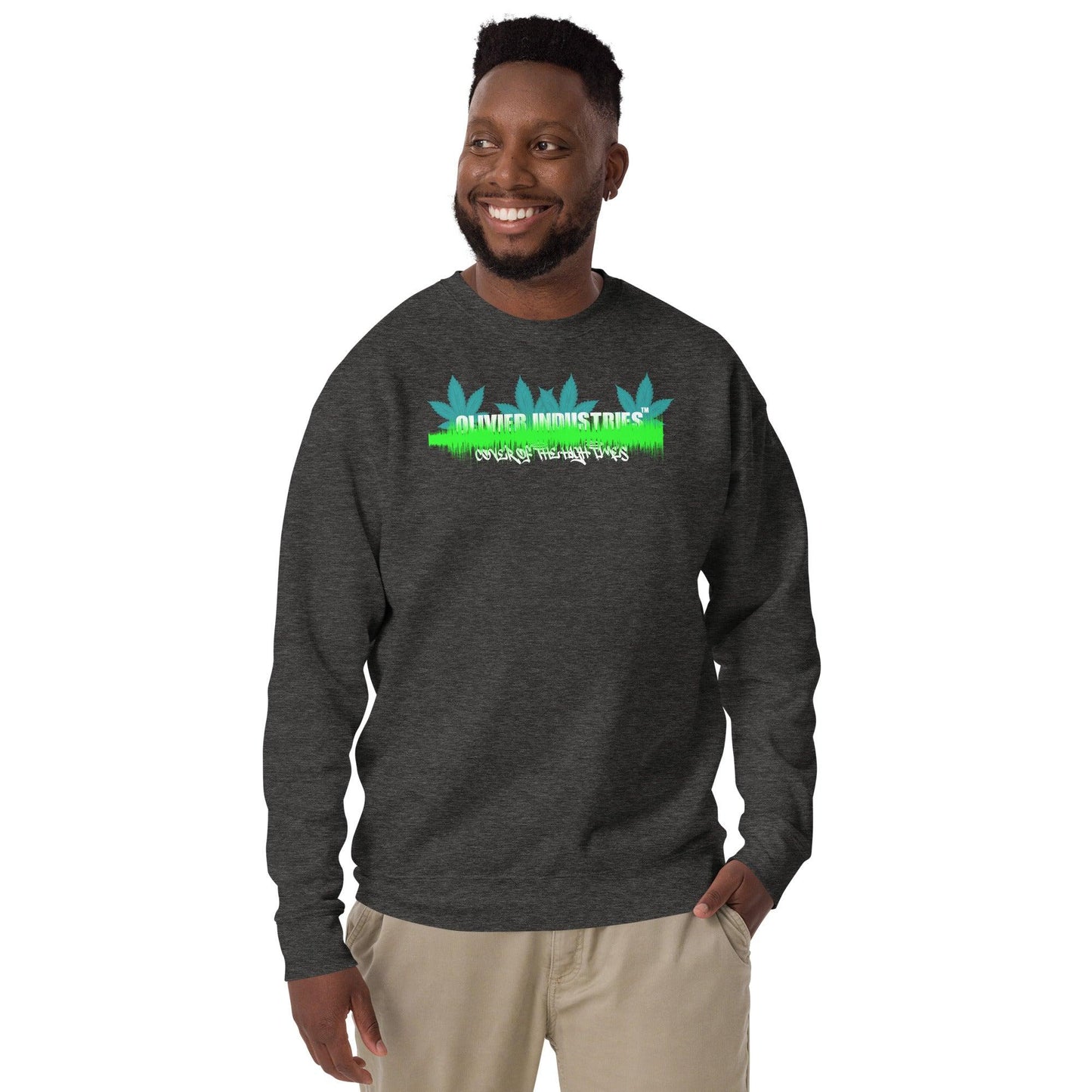 Olivier Industries TM Worldwide DeathrowrecordNFT - B Real Cover of the High Times wavesound unisex Sweatshirt - Olivier Industries ® Art & Apparel