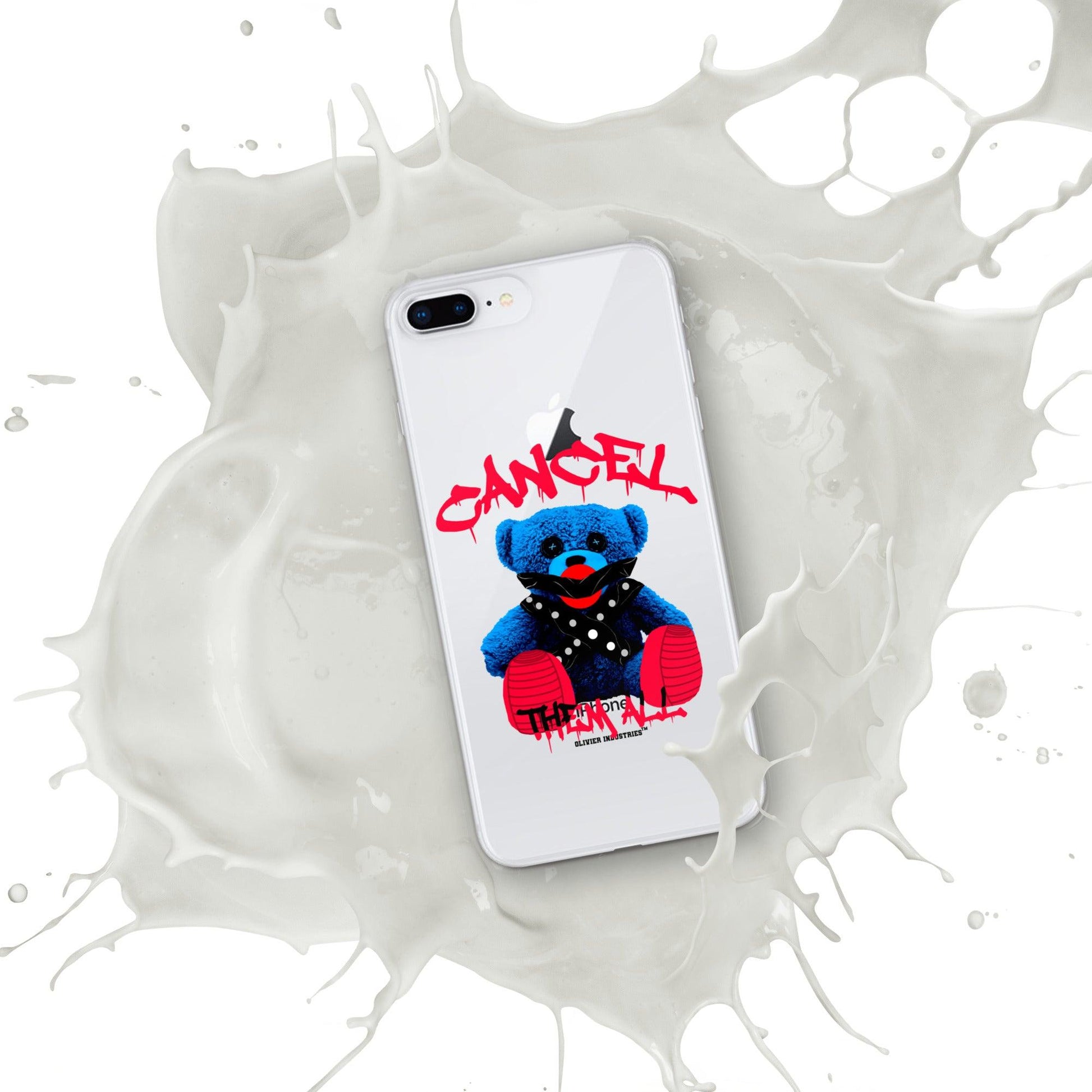 Olivier Industries ®Worldwide- Cancel Them All Bondage Bear iPhone-Hülle - Olivier Industries ® Art & Apparel
