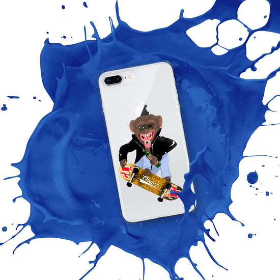Olivier Industries ®Worldwide- Skating Ape handmade Art Iphone Hülle - Olivier Industries ® Art & Apparel