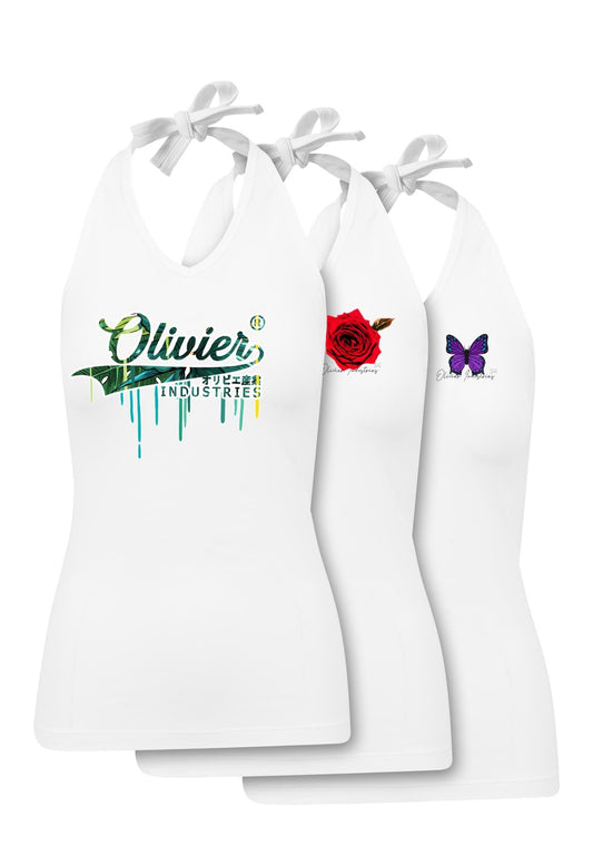 Olivier Industries ® 3 Pack Summer Ladies Neckholder Top - Olivier Industries ® Art & Apparel
